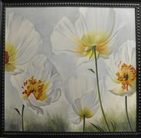 White Poppies Original Oil Painting 202//198